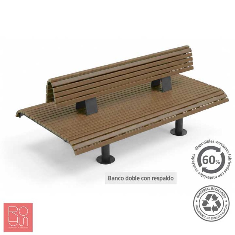 Banc Urbà Doble Florencia | Disseny Sostenible i Robust